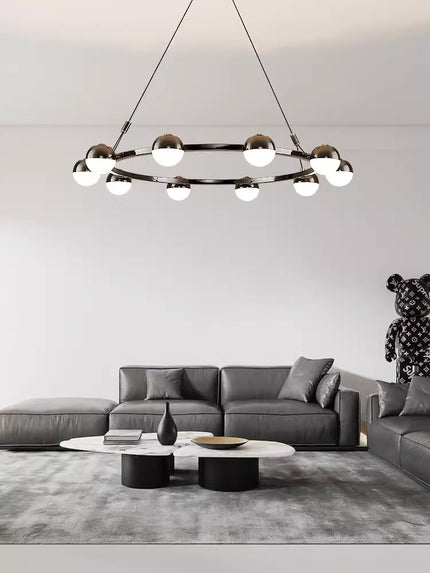 Chandelier OLLI by Rodesigne — glass designer chandelier, custom lighting by RODESIGNE