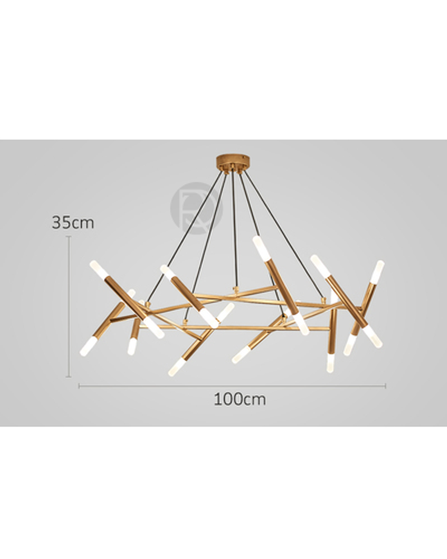Designer chandelier PENTAGON by Rodesigne — designer chandelier, custom lighting by RODESIGNE