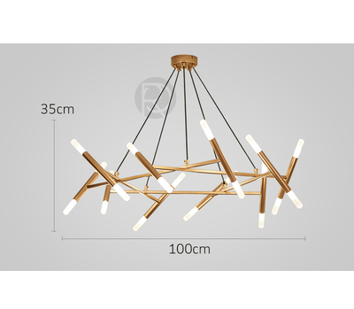 Designer chandelier PENTAGON by Rodesigne