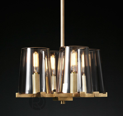 Designer chandelier PAUILLAC by Rodesigne — glass designer chandelier, custom lighting by RODESIGNE