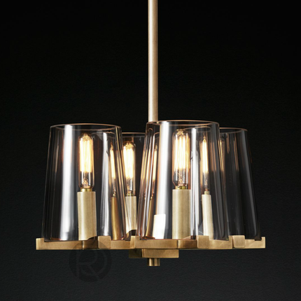 Designer chandelier PAUILLAC by Rodesigne — glass designer chandelier, custom lighting by RODESIGNE