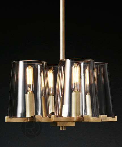 Designer chandelier PAUILLAC by Rodesigne — glass designer chandelier, custom lighting by RODESIGNE
