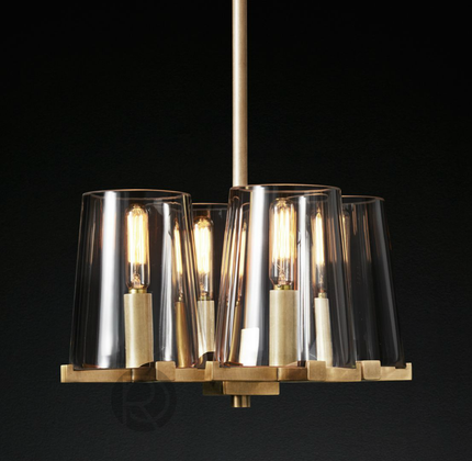 Designer chandelier PAUILLAC by Rodesigne — glass designer chandelier, custom lighting by RODESIGNE