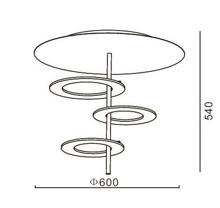SATURN by Rodesigne ceiling lamp — ceiling light fixture, designer lighting by RODESIGNE