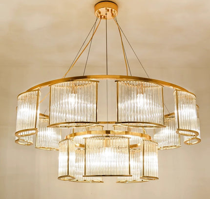 Chandelier STILIO by Rodesigne — glass designer chandelier, custom lighting by RODESIGNE