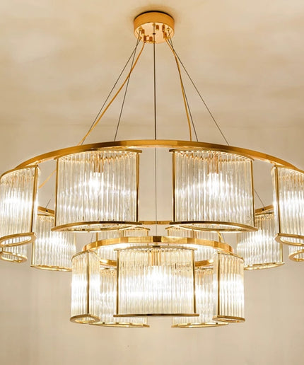 Chandelier STILIO by Rodesigne — glass designer chandelier, custom lighting by RODESIGNE