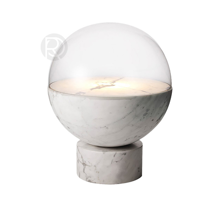 Designer table lamp GLOBE by Rodesigne — marble designer table lamp by RODESIGNE