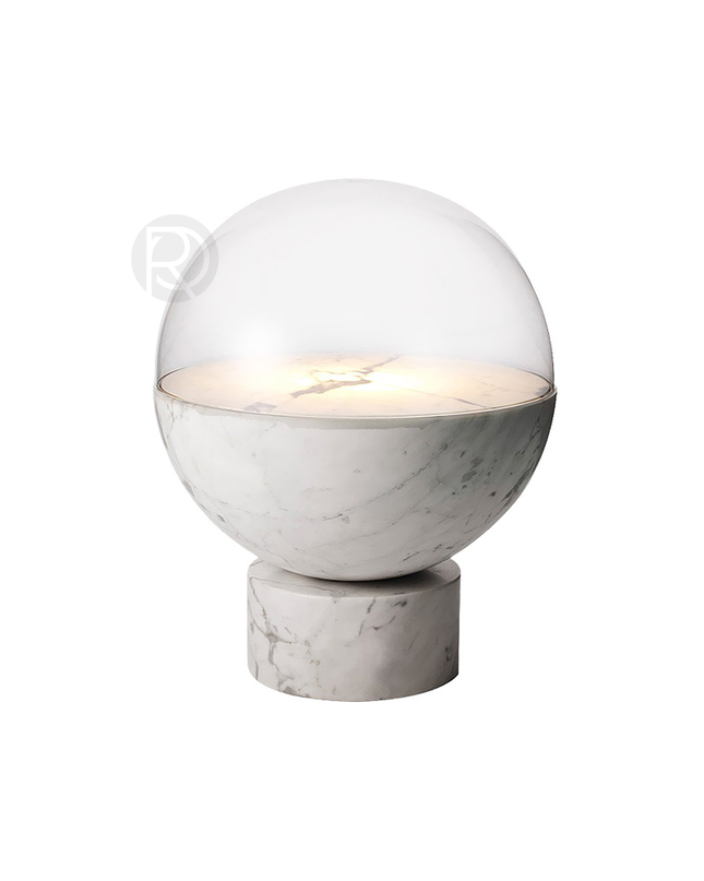 Designer table lamp GLOBE by Rodesigne — marble designer table lamp by RODESIGNE