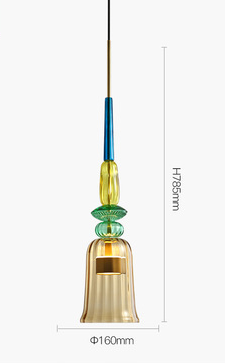 Pendant lamp LENSAD by Rodesigne — glass modern pendant light, custom designer lighting by RODESIGNE