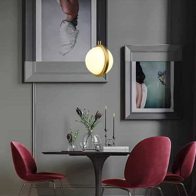 AZIN by Rodesigne pendant lamp — brass modern pendant light, custom designer lighting by RODESIGNE