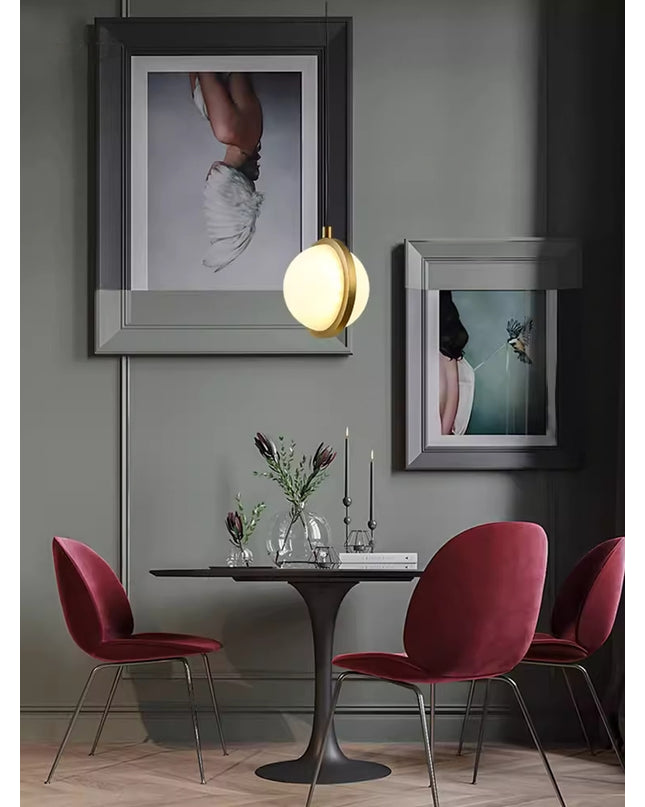 AZIN by Rodesigne pendant lamp — brass modern pendant light, custom designer lighting by RODESIGNE