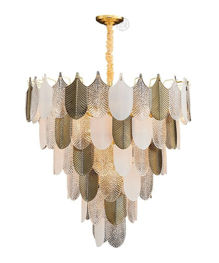 Chandelier PETAL by Rodesigne — brass designer chandelier, custom lighting by RODESIGNE