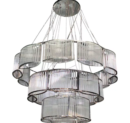 Chandelier STILIO by Rodesigne — glass designer chandelier, custom lighting by RODESIGNE