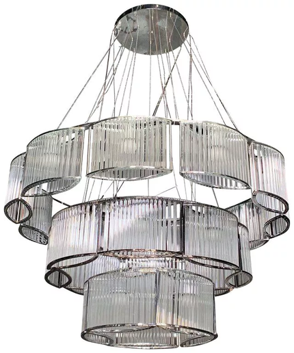 Chandelier STILIO by Rodesigne — glass designer chandelier, custom lighting by RODESIGNE