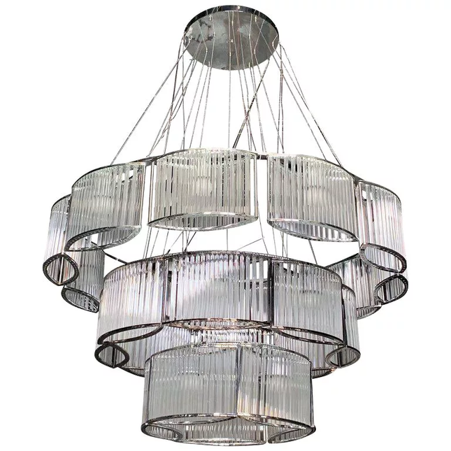 Chandelier STILIO by Rodesigne — glass designer chandelier, custom lighting by RODESIGNE