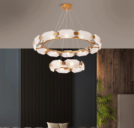 Chandelier KANISSA by Rodesigne — brass designer chandelier, custom lighting by RODESIGNE