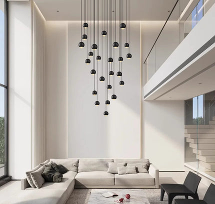Hanging lamp OLLI by Rodesigne — glass modern pendant light, custom designer lighting by RODESIGNE