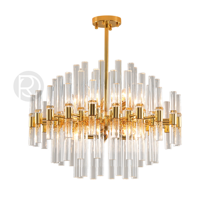 Designer chandelier WATERFALL by Rodesigne — glass designer chandelier, custom lighting by RODESIGNE