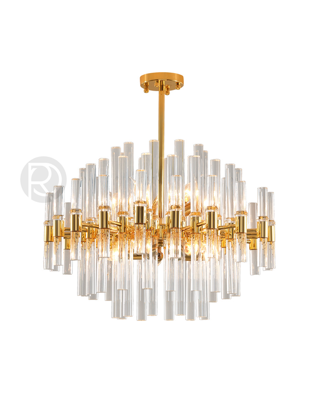 Designer chandelier WATERFALL by Rodesigne — glass designer chandelier, custom lighting by RODESIGNE