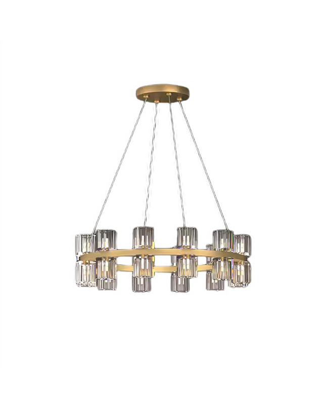 Chandelier TASSE by Rodesigne — brass designer chandelier, custom lighting by RODESIGNE