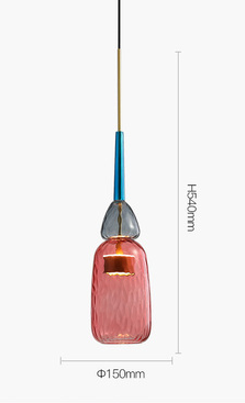 Pendant lamp LENSAD by Rodesigne — glass modern pendant light, custom designer lighting by RODESIGNE