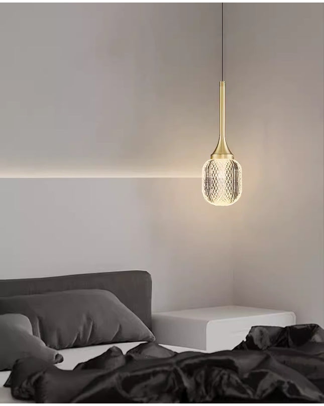 Pendant lamp COUSE by Rodesigne — brass modern pendant light, custom designer lighting by RODESIGNE
