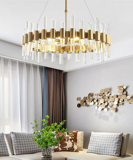 Chandelier HASKELL by Rodesigne — glass designer chandelier, custom lighting by RODESIGNE