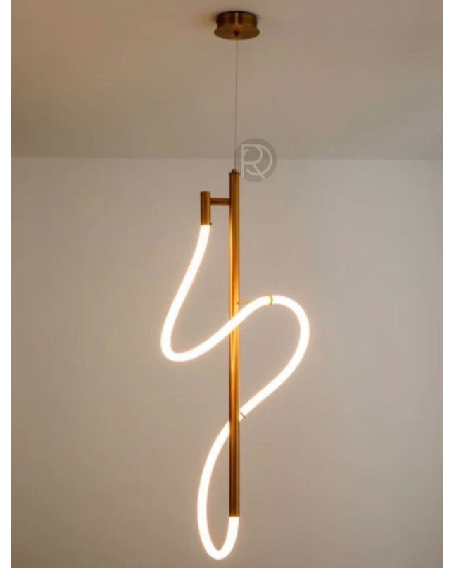 Chandelier TRACER-VERT by Rodesigne — brass designer chandelier, custom lighting by RODESIGNE