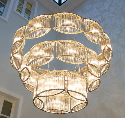Chandelier STILIO by Rodesigne — glass designer chandelier, custom lighting by RODESIGNE
