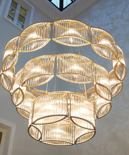 Chandelier STILIO by Rodesigne — glass designer chandelier, custom lighting by RODESIGNE