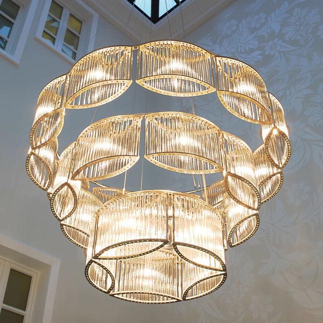 Chandelier STILIO by Rodesigne — glass designer chandelier, custom lighting by RODESIGNE