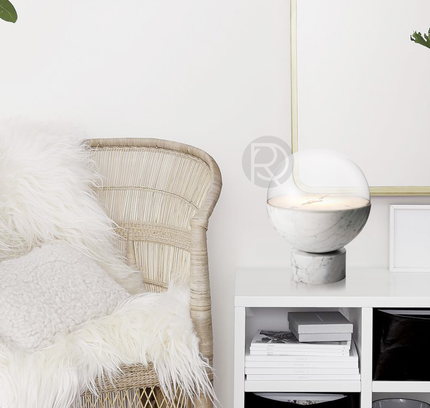 Designer table lamp GLOBE by Rodesigne — marble designer table lamp by RODESIGNE
