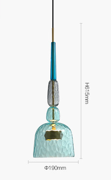 Pendant lamp LENSAD by Rodesigne — glass modern pendant light, custom designer lighting by RODESIGNE