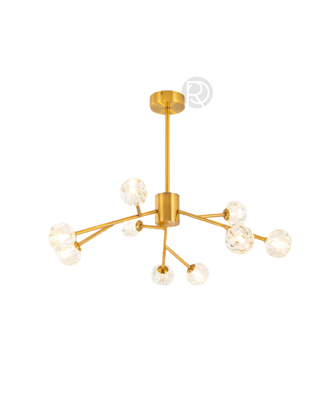 Chandelier BARTEX by Rodesigne — brass designer chandelier, custom lighting by RODESIGNE