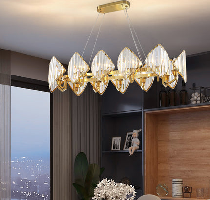 Chandelier BRANGUS RECT by Rodesigne — brass designer chandelier, custom lighting by RODESIGNE