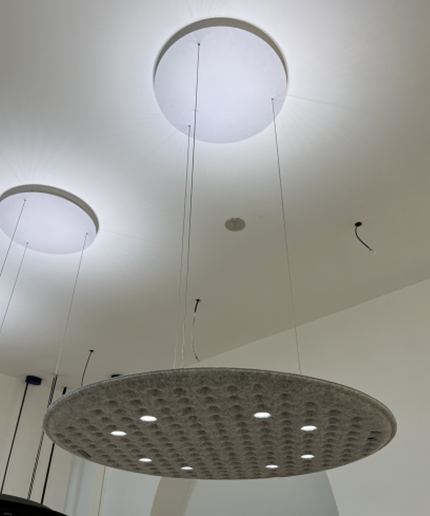 Acoustic lamp VOLANT by Rodesigne — decorative acoustic wall panel, sound absorption by RODESIGNE