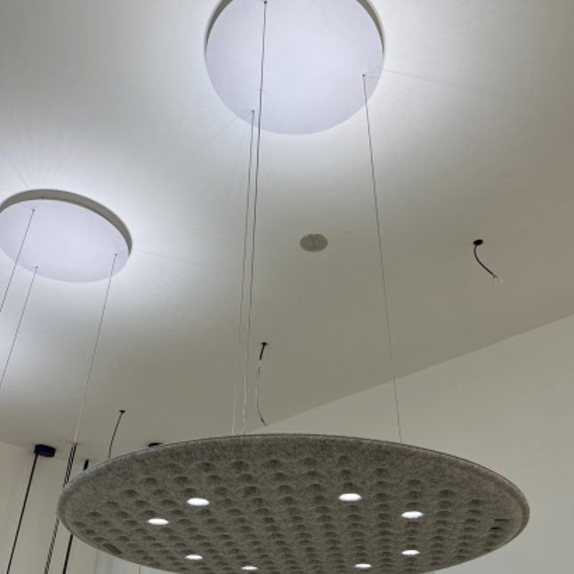 Acoustic lamp VOLANT by Rodesigne — decorative acoustic wall panel, sound absorption by RODESIGNE