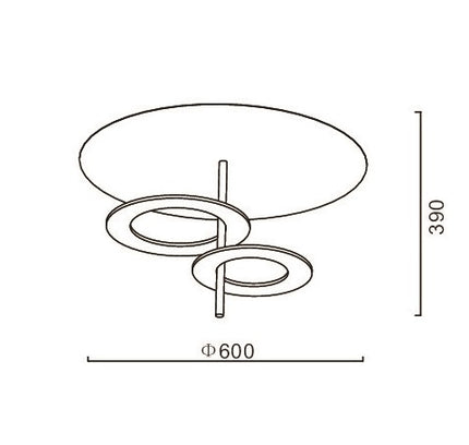 SATURN by Rodesigne ceiling lamp — ceiling light fixture, designer lighting by RODESIGNE
