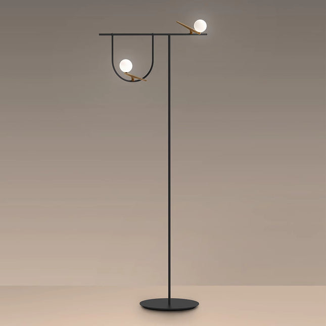 Floor lamp YANZI by Rodesigne — glass designer floor lamp by RODESIGNE