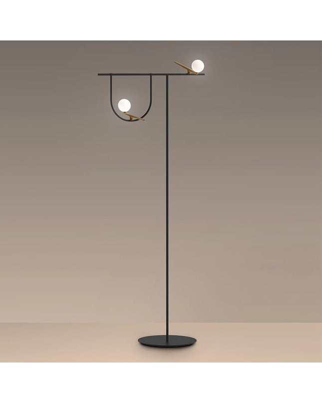 Floor lamp YANZI by Rodesigne — glass designer floor lamp by RODESIGNE