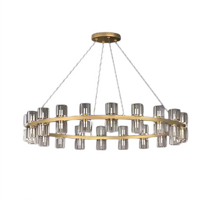 Chandelier TASSE by Rodesigne — brass designer chandelier, custom lighting by RODESIGNE