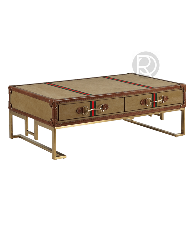 Coffee table VOYAGE by Rodesigne — brass designer coffee table, custom furniture by RODESIGNE