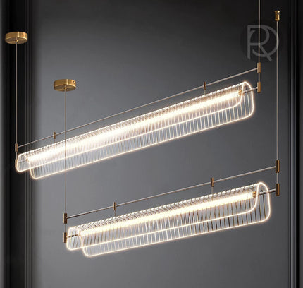 Hanging lamp DINARIO by Rodesigne — glass modern pendant light, custom designer lighting by RODESIGNE