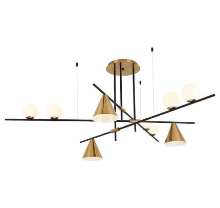 Chandelier Zenon by Rodesigne — brass designer chandelier, custom lighting by RODESIGNE