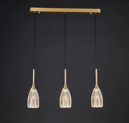 Pendant lamp COUSE by Rodesigne — brass modern pendant light, custom designer lighting by RODESIGNE