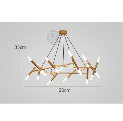 Designer chandelier PENTAGON by Rodesigne