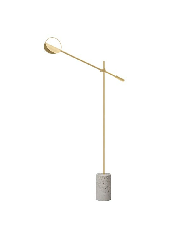 Floor lamp LEAVES by Rodesigne — brass designer floor lamp by RODESIGNE