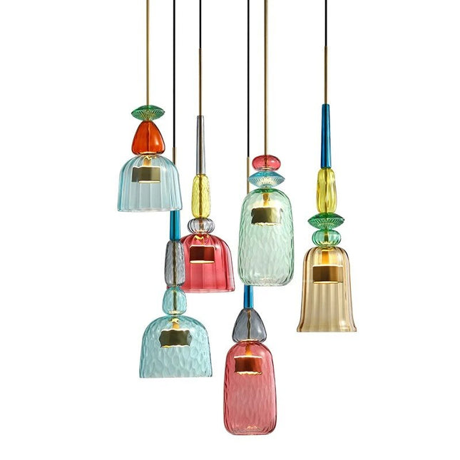 Pendant lamp LENSAD by Rodesigne — glass modern pendant light, custom designer lighting by RODESIGNE