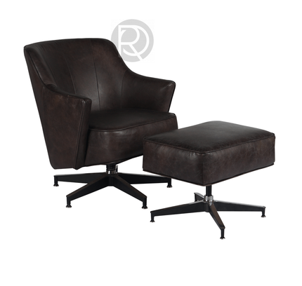 Armchair with ottoman PELE by Rodesigne — designer armchair, custom furniture by RODESIGNE