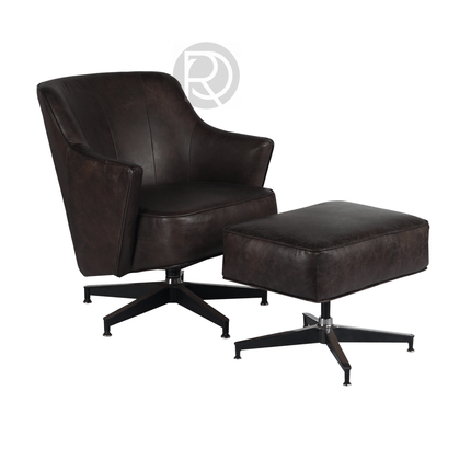 Armchair with ottoman PELE by Rodesigne — designer armchair, custom furniture by RODESIGNE
